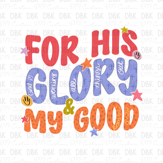 For his Glory DTF Transfer