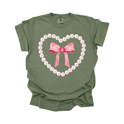 Pink Pearl Bow DTF Transfer