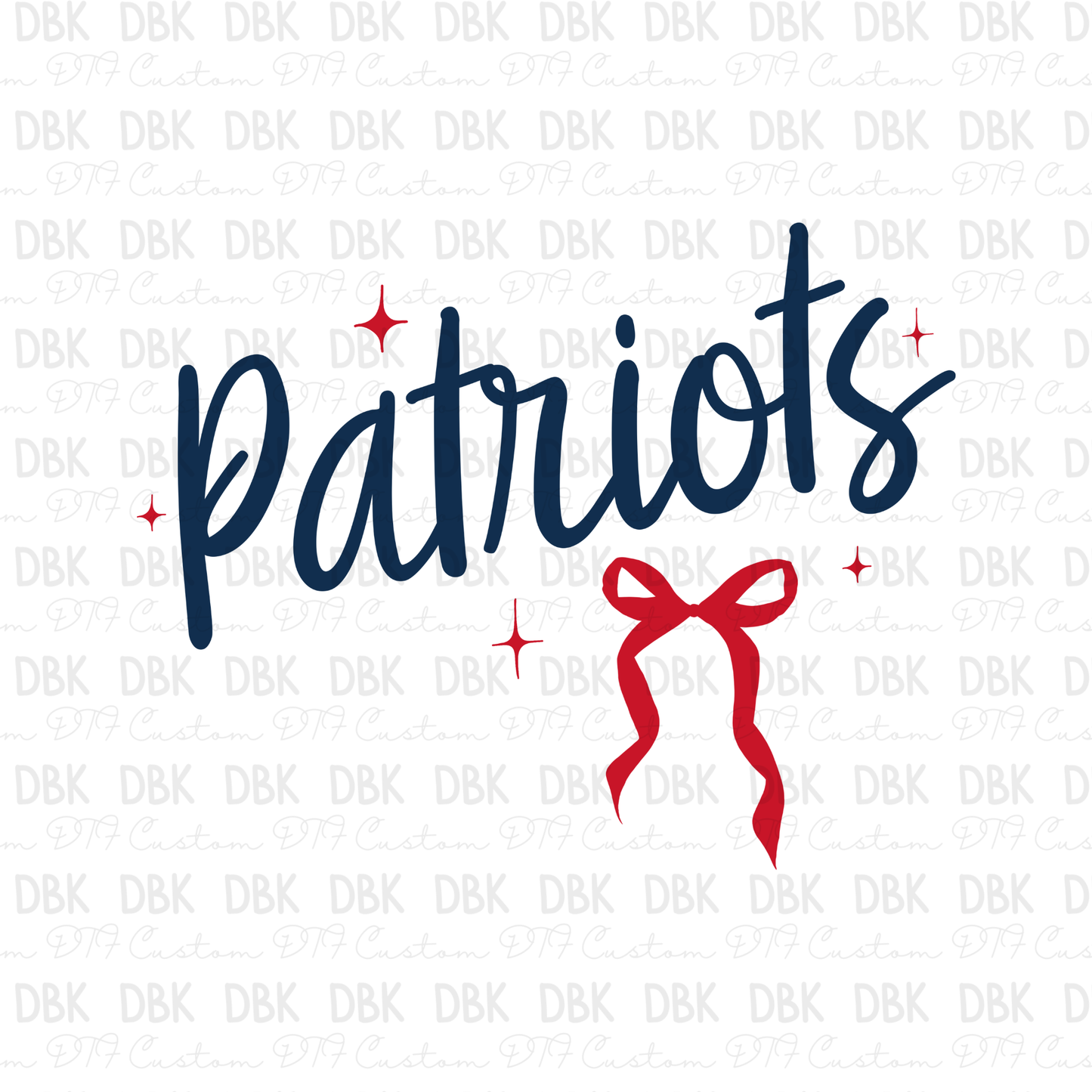 Patriots DTF Transfer