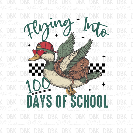 Flying into 100 days of school DTF Transfer A282