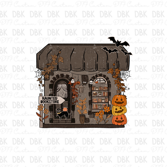 Haunted Bookstore DTF Transfer H302
