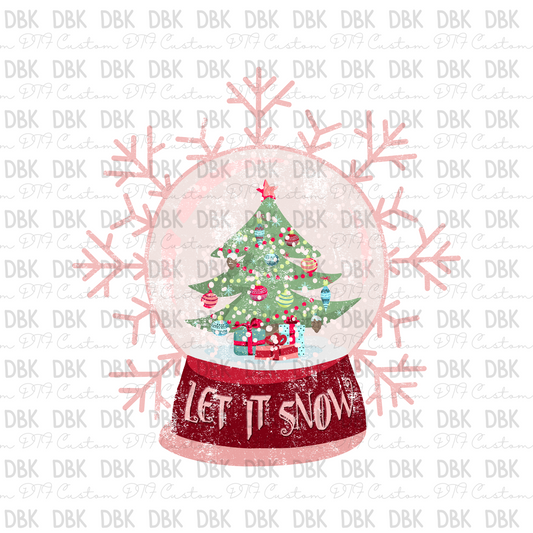 Let it Snow DTF transfer