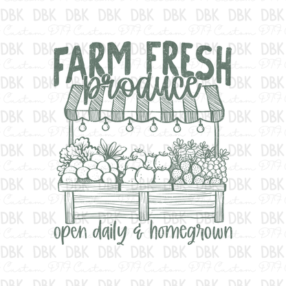 Farm Fresh DTF Transfer GREEN