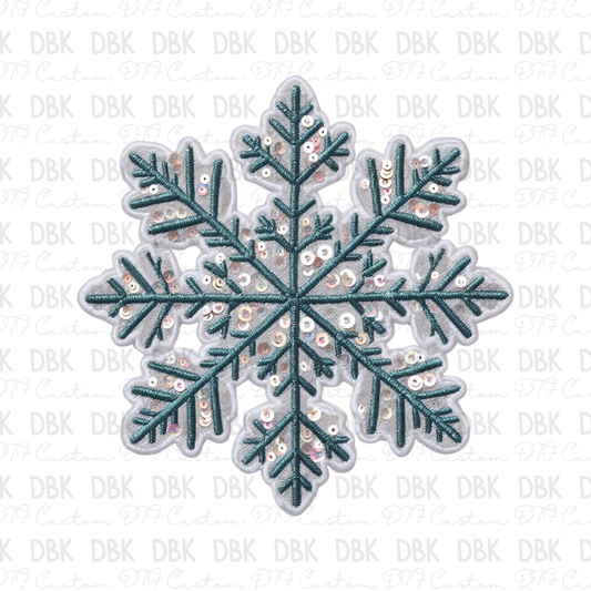 Snowflake DTF Transfer B263