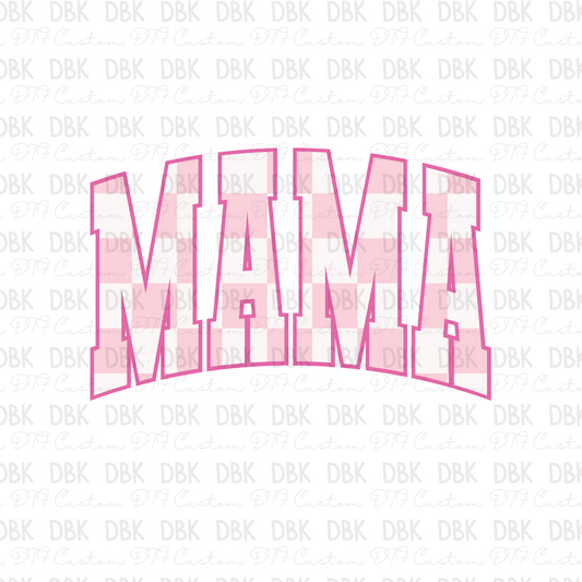 Pink check mama DTF Transfer N85