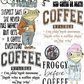 Funny Coffee Pre-Made Gang Sheet P137