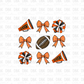 Orange cheer DTF transfer C118