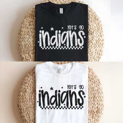INDIANS DTF Transfer WHITE M163