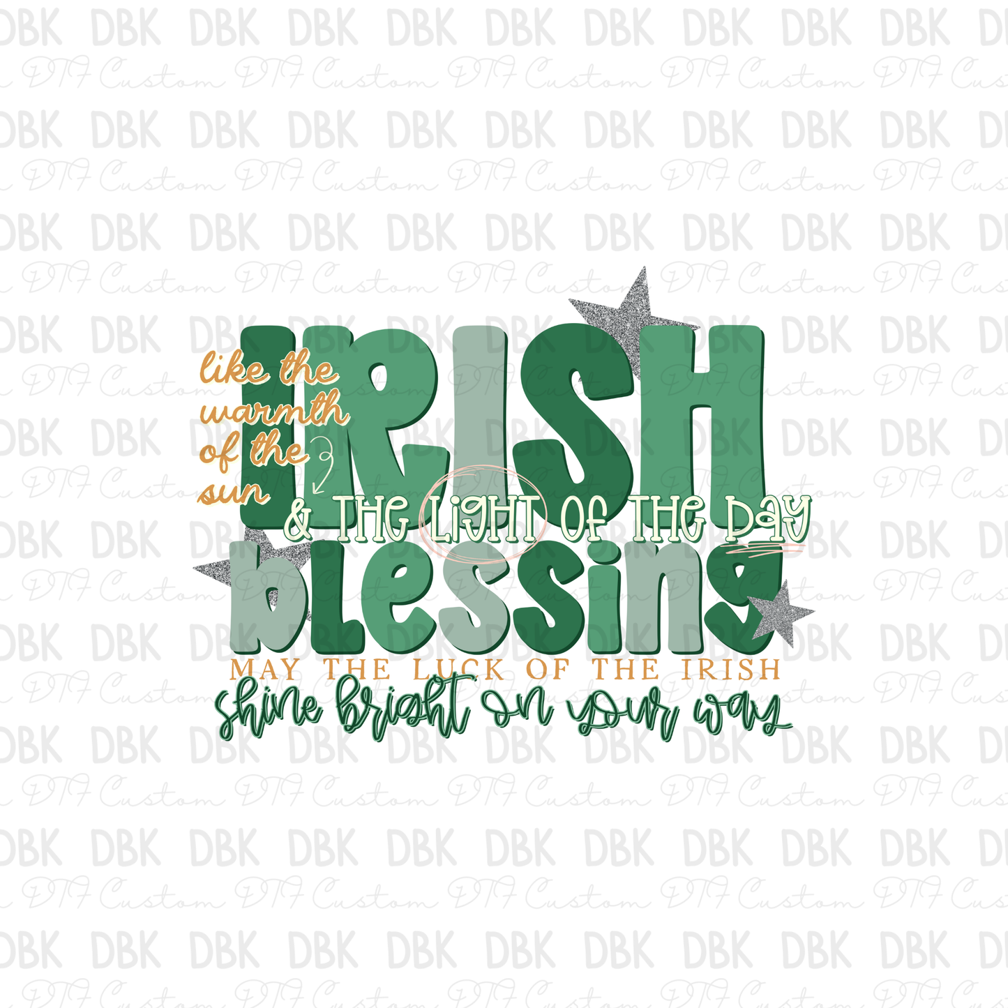 Irish Blessings DTF Transfer