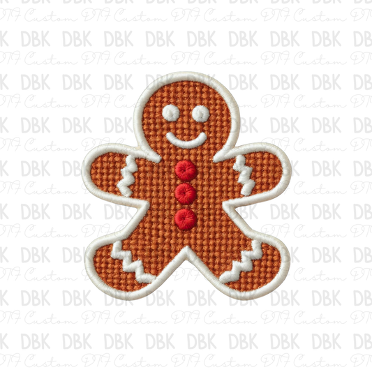 Gingerbread Man DTF transfer B303