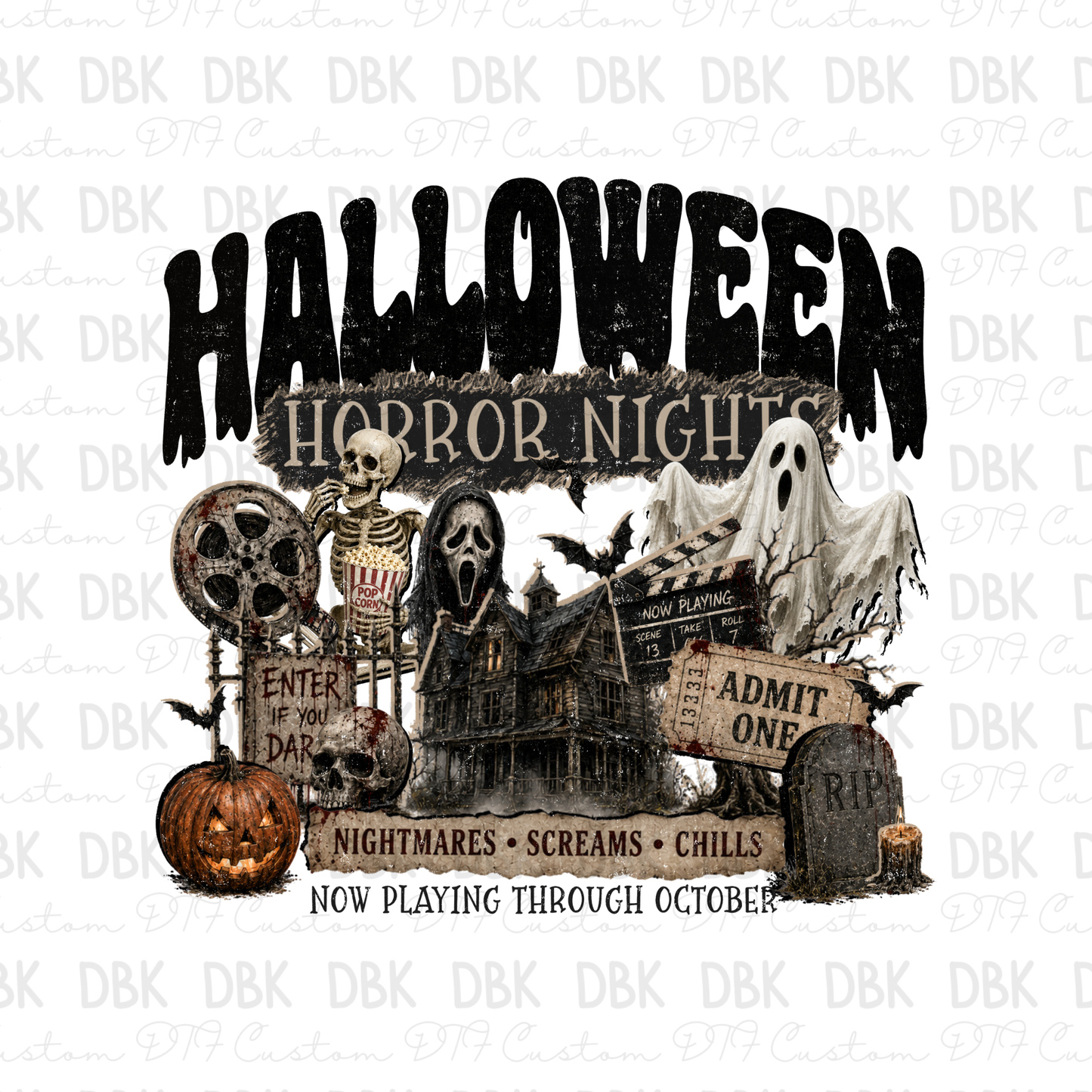 Halloween Horror Nights DTF Transfer H360