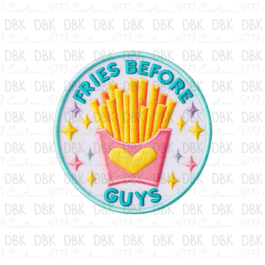 Fries before guys DTF transfer B276