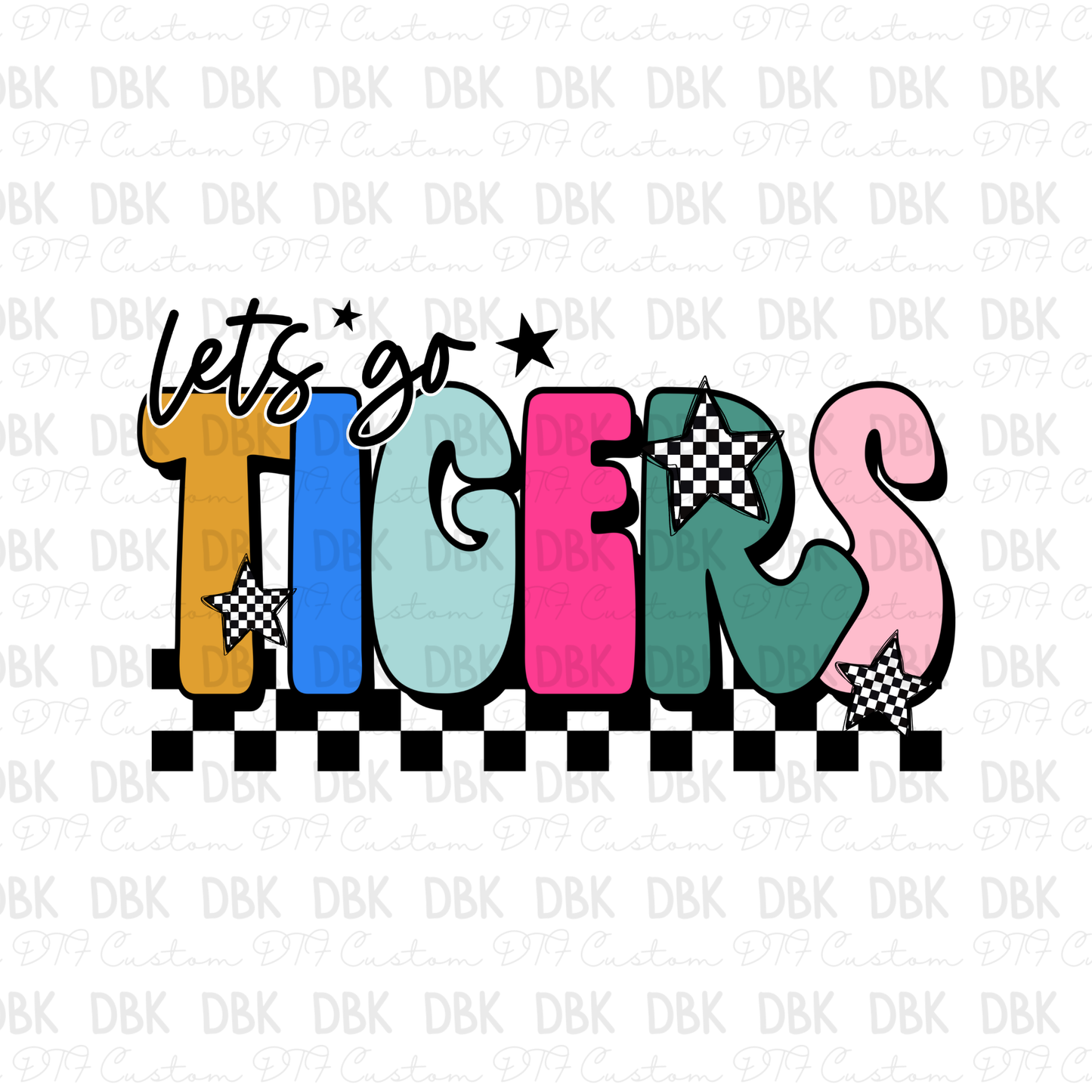 Tigers DTF Transfer