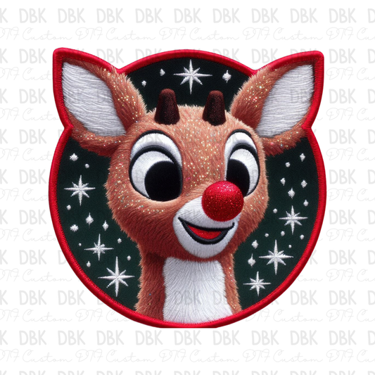 Christmas Deer DTF Transfer B256