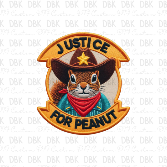 Justice for peanuts DTF transfer B280