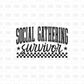 Social Gathering Survivor DTF Transfer BLACK