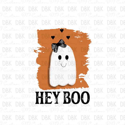Hey Boo GIRL DTF Transfer H304