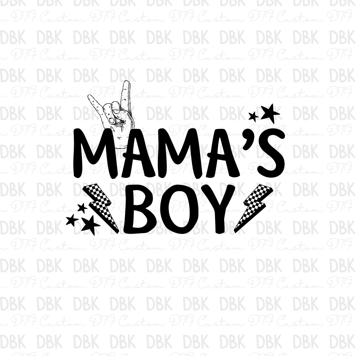 Mama's Boy DTF transfer