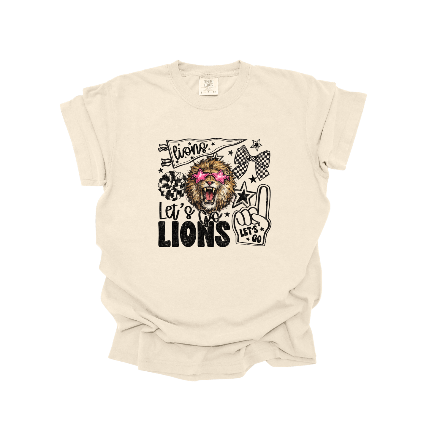 Lets go Lions DTF Transfer