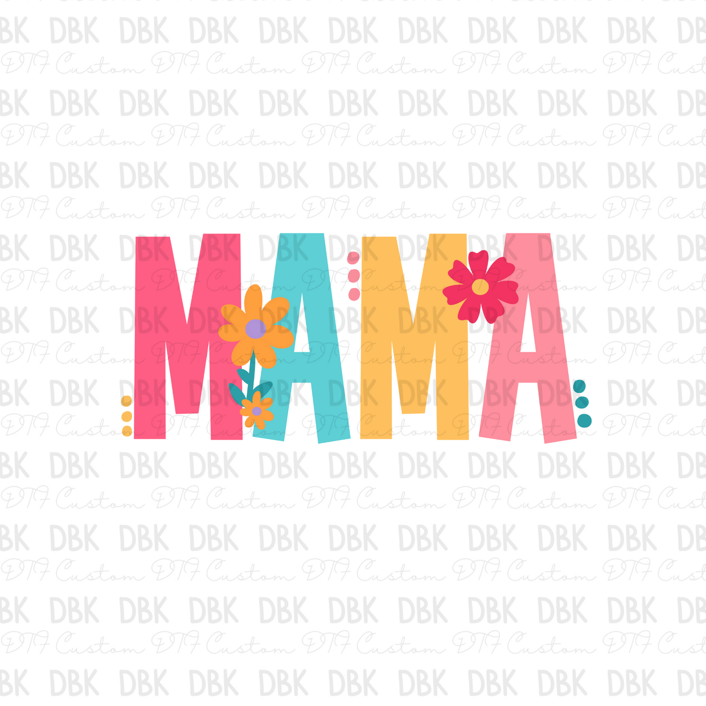 Spring Mama Floral DTF Transfer N55