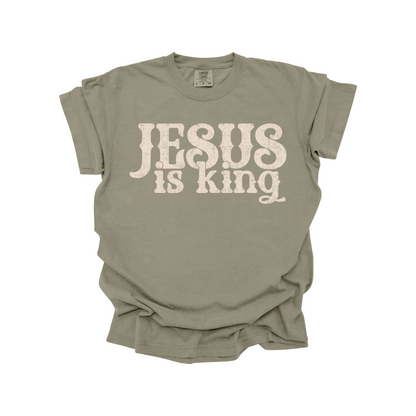 Jesus is King DTF Transfer CREAM