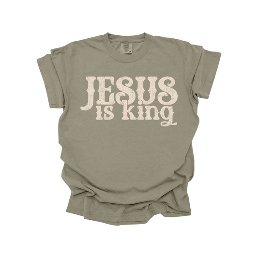Jesus is King DTF Transfer CREAM