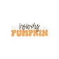 Howdy Pumkin orange DTF transfer F15