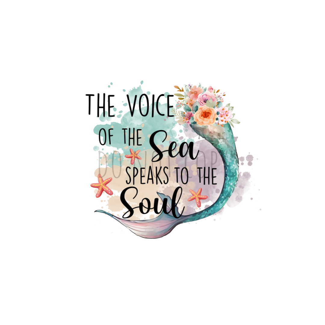 The voice of the sea speaks to the soul DTF transfer S50