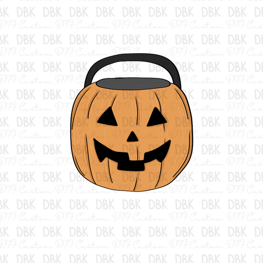 Pumpkin Bucket DTF Transfer H168