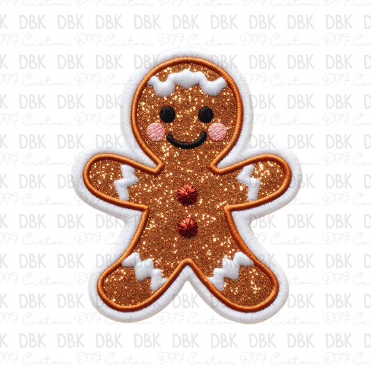 Gingerbread man DTF Transfer B246