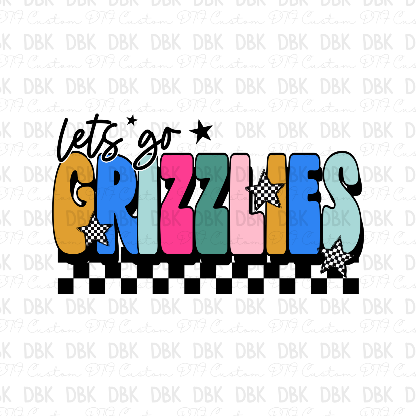 Grizzlies DTF Transfer