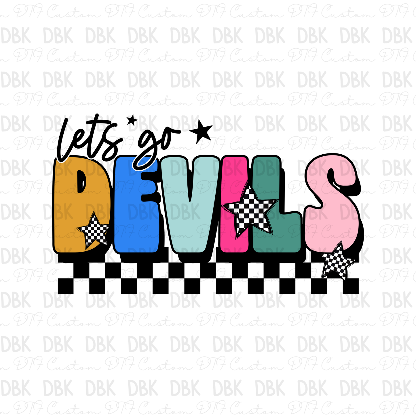 Devils DTF Transfer