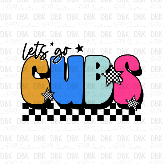 Cubs DTF Transfer