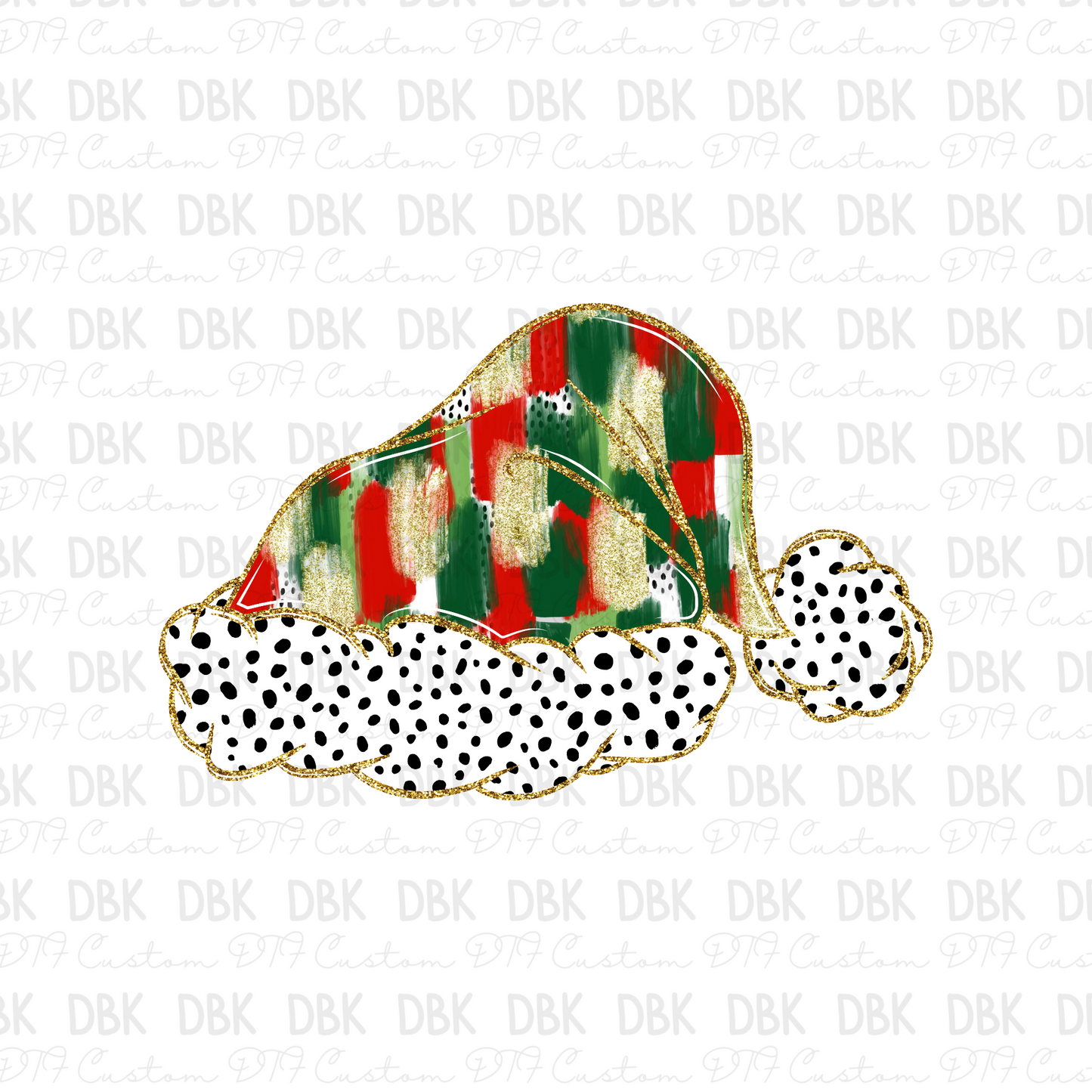 Santa hat DTF Transfer E206