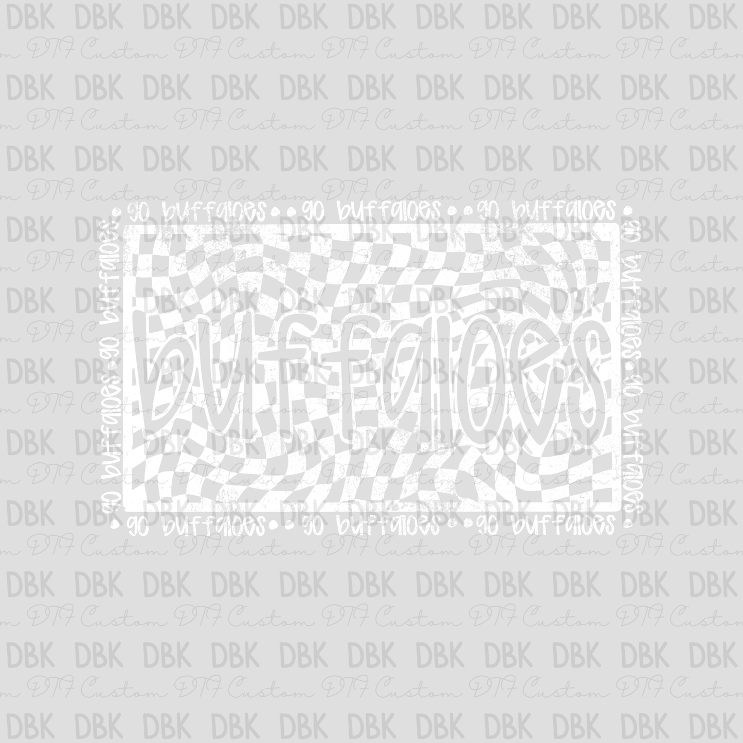 Buffaloes DTF transfer WHITE M151