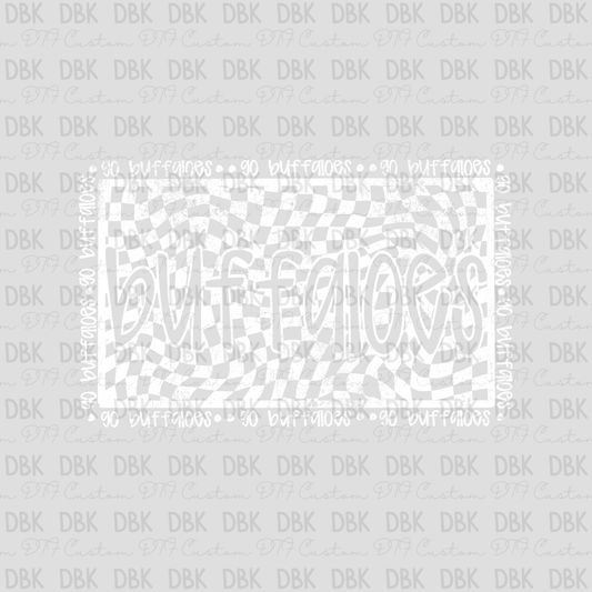 Buffaloes DTF transfer WHITE M151