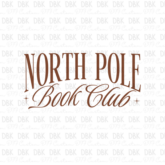 North Pole book club DTF Transfer