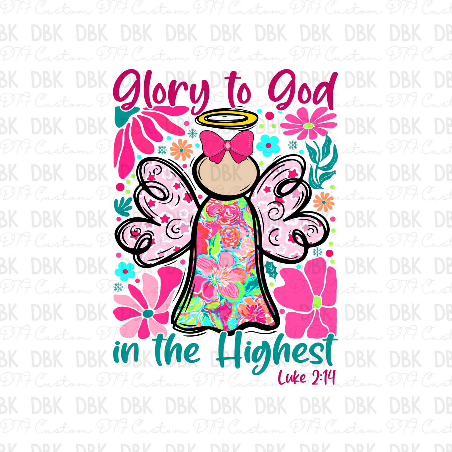 Glory to god DTF transfer