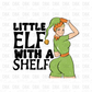 Little elf with A shelf DTF transfer E92