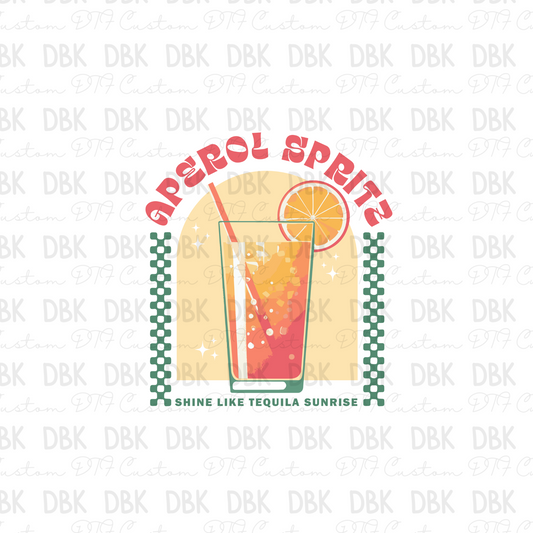 Aperol Spritz DTF Transfer