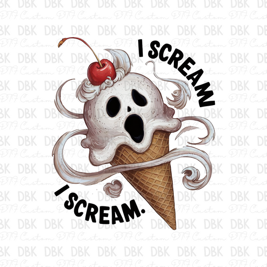 I scream DTF transfer