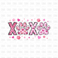 XOXO Dog DTF transfer