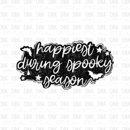 Happiest during spooky season DTF Transfer H340
