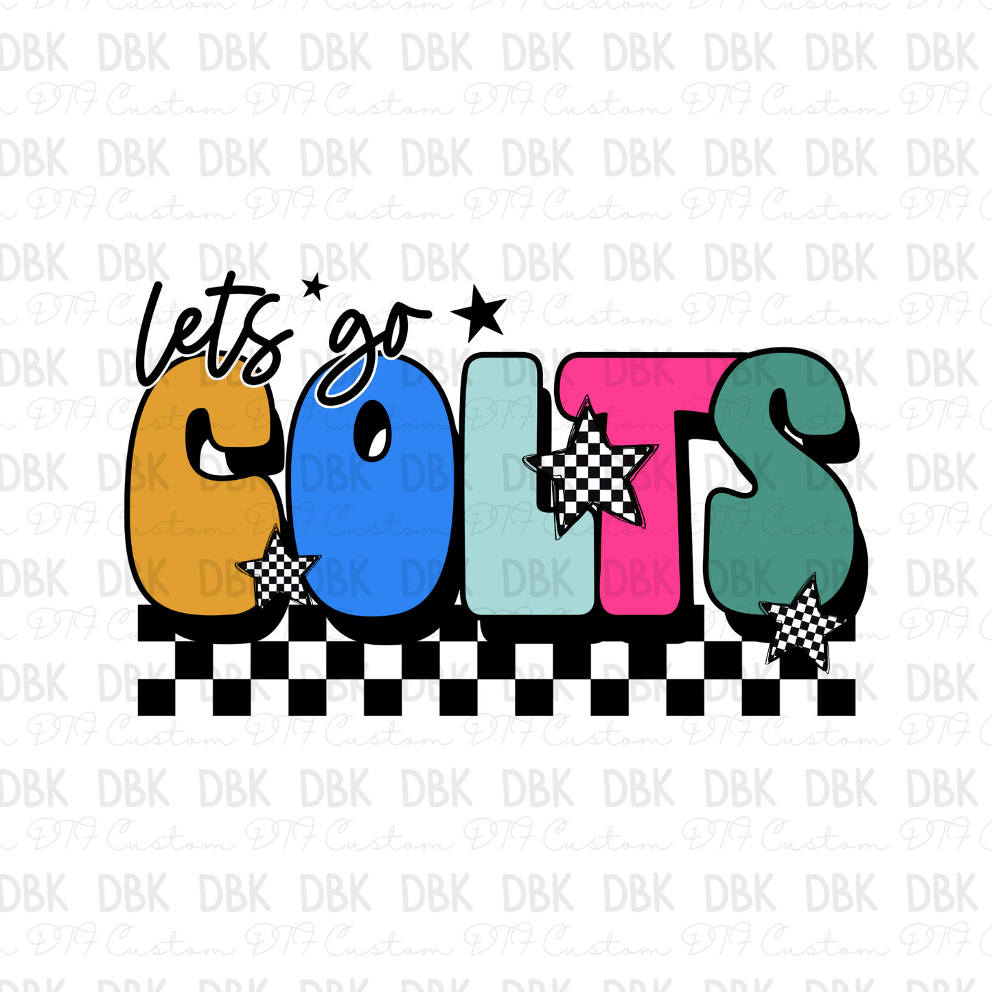Colts DTF Transfer
