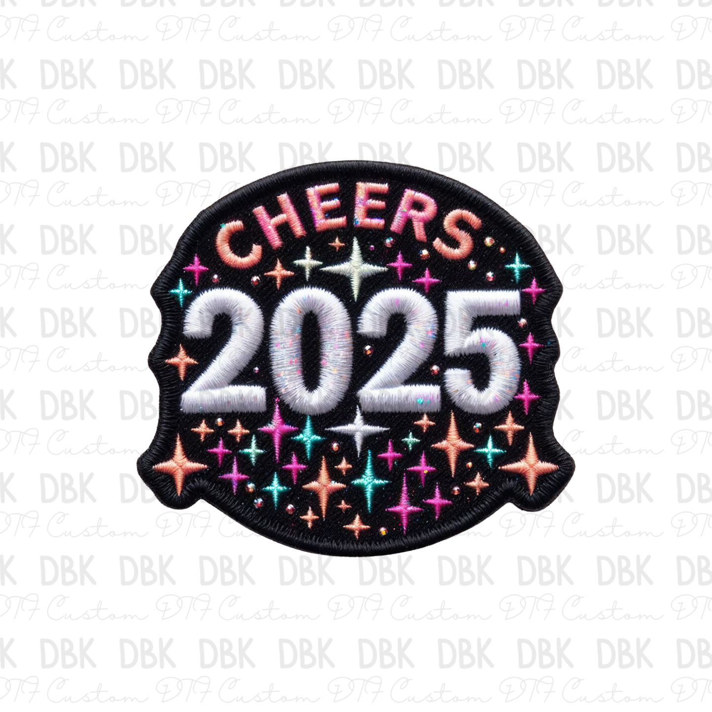 Cheers to 2025 DTF transfer B296