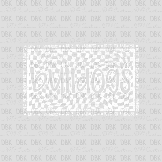 Bulldogs DTF transfer WHITE M150