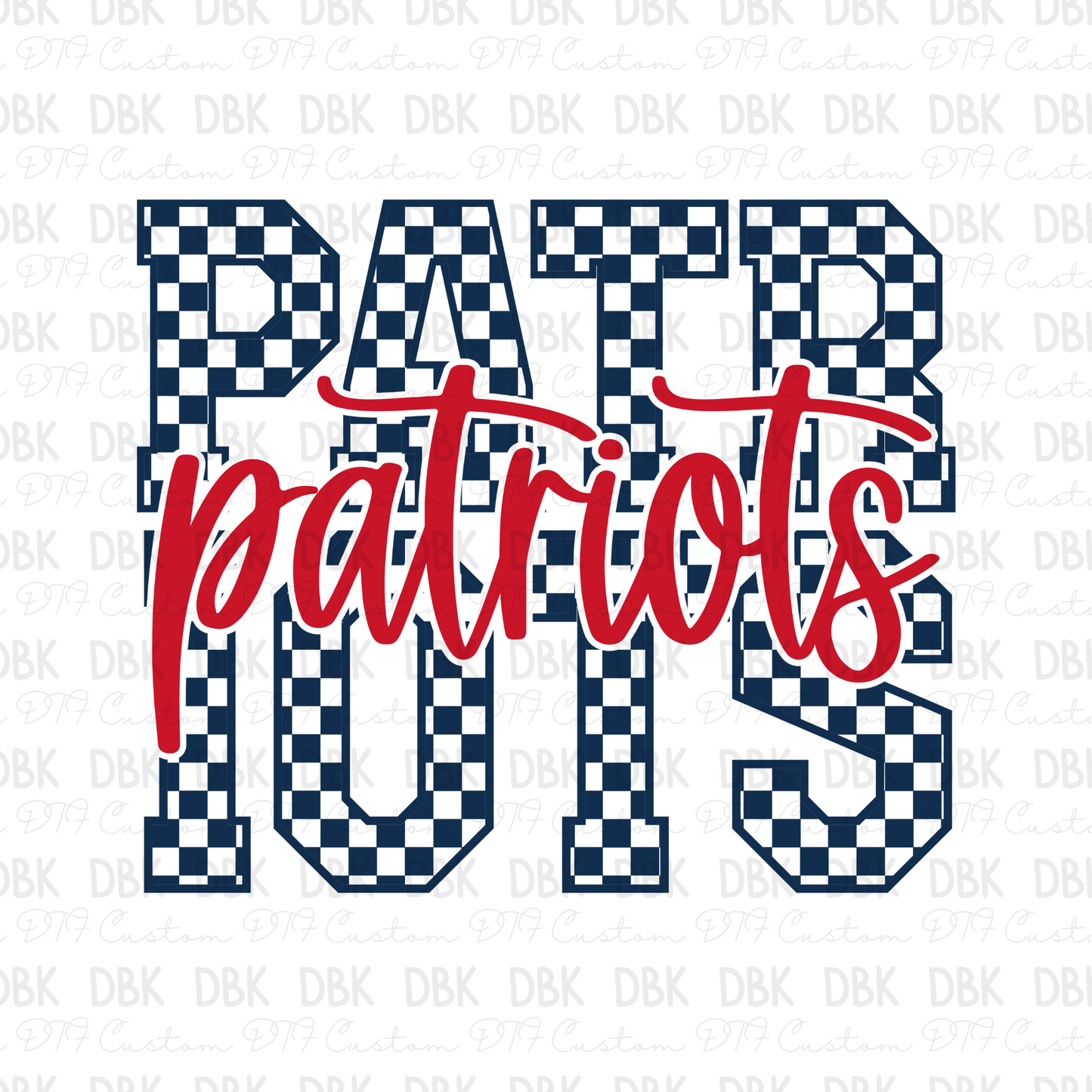 Patriots DTF Transfer