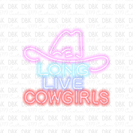 Long live cowgirls DTF transfer