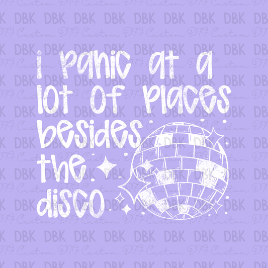 I panic at a lot of places besides the disco DTF transfer WHITE