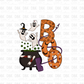 Boo pot with ghost DTF transfer H109